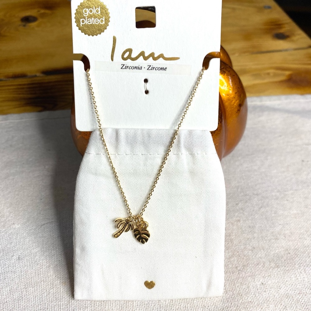 🎀I am Gold Plated Necklace Zirconia🎀